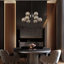 Clarie 9 Light Glass Pendant